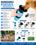 AquaGo – Bebedero Portátil Antiderrame para Perros y Mascotas